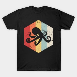 Retro Vintage Octopus Icon T-Shirt